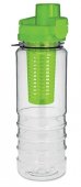 Sticla Fit Active cu infuzor pentru fructe, verde, 700 ml